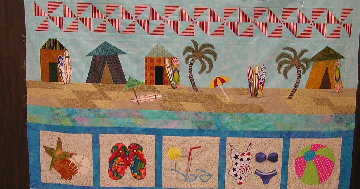 Quilting with Karen A Day at the Beach A Row Quilt