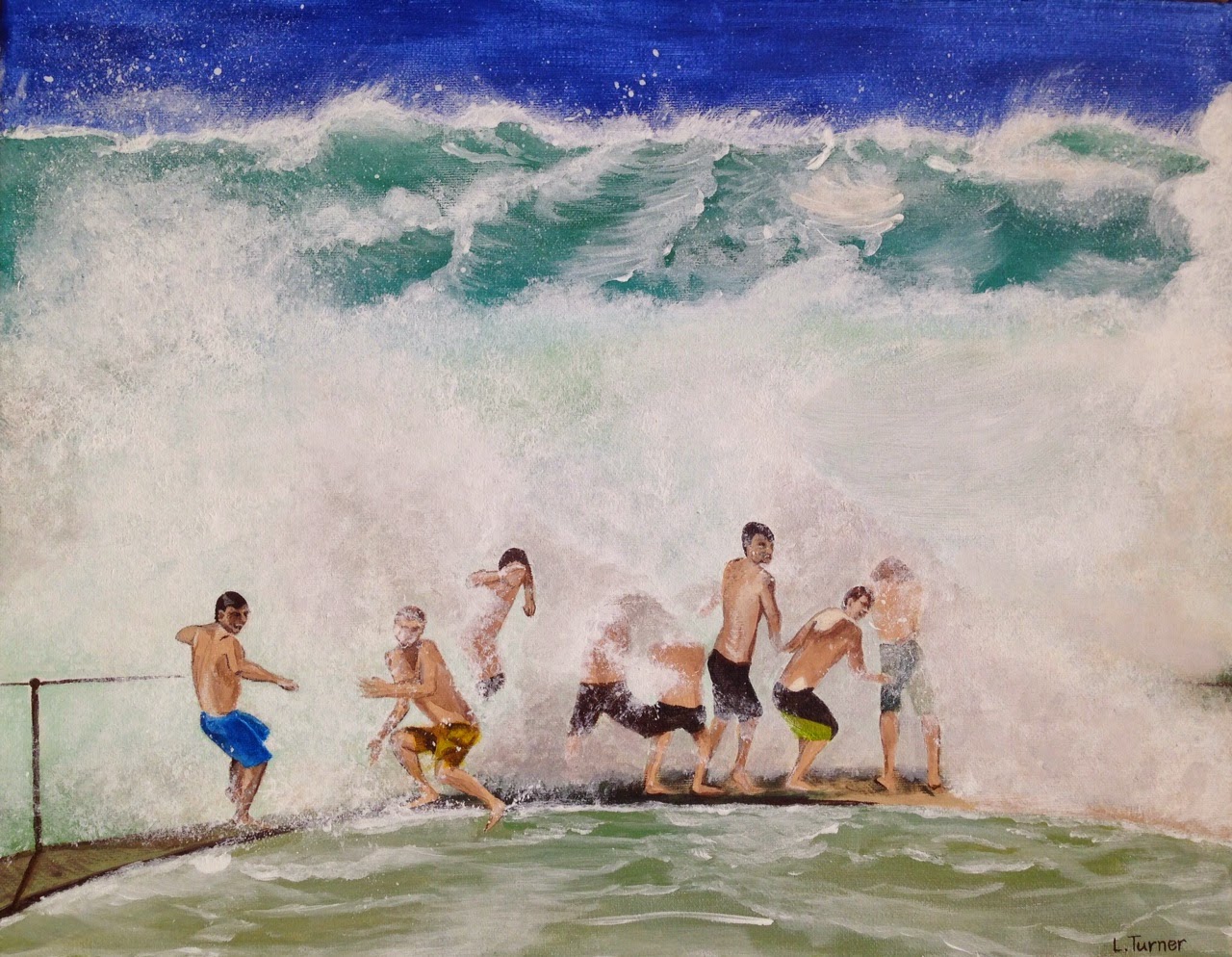 Big Surf at Bronte - Acrylic on Canvas