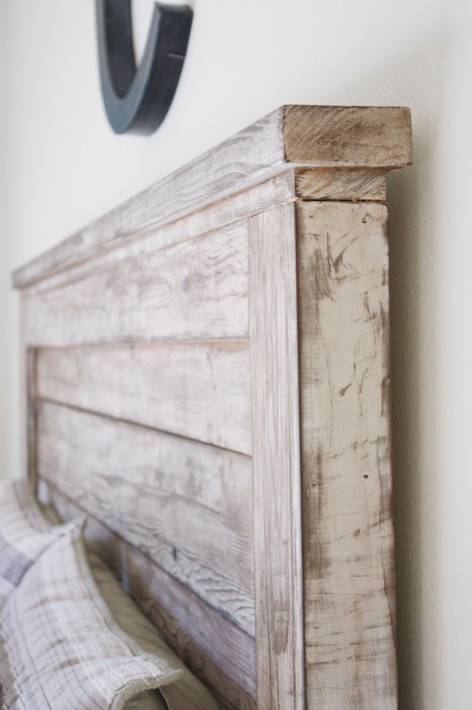 Rustic Headboard {aged wood} BeingBrook