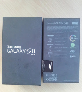 Samsung Galaxy S2 pakkaus