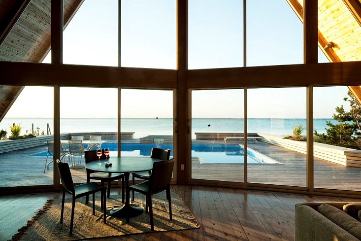 A-Frame Project by Bromley Caldari Architects in Fire Island, NY