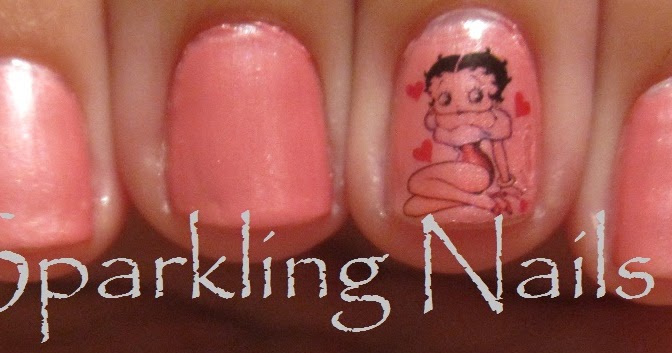 10. Bold Betty Boop Acrylic Nail Designs - wide 2