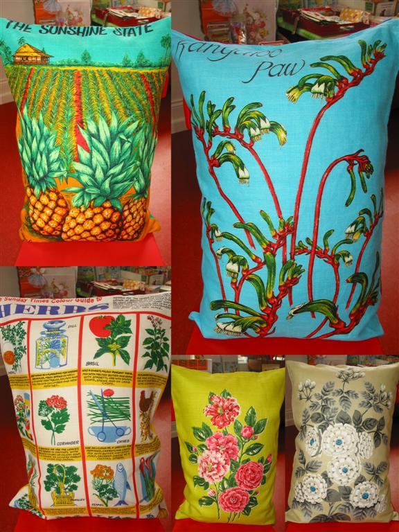 The Crafty Squirrel Linen Souvenir Tea towel Cushions