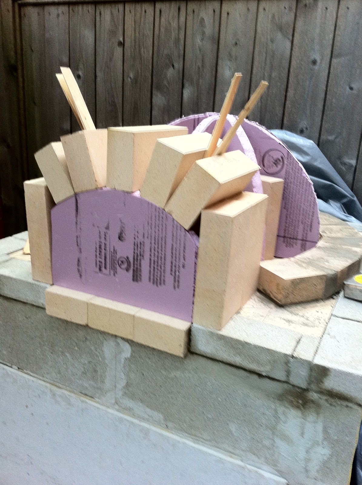 Brick Pizza Oven Dome Construction