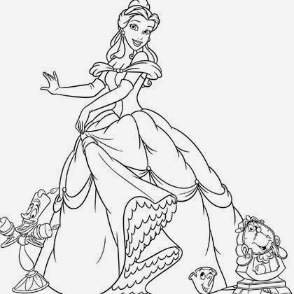 Coloriage Princesse Disney Coloriage Princesse Belle Et Ses Amis