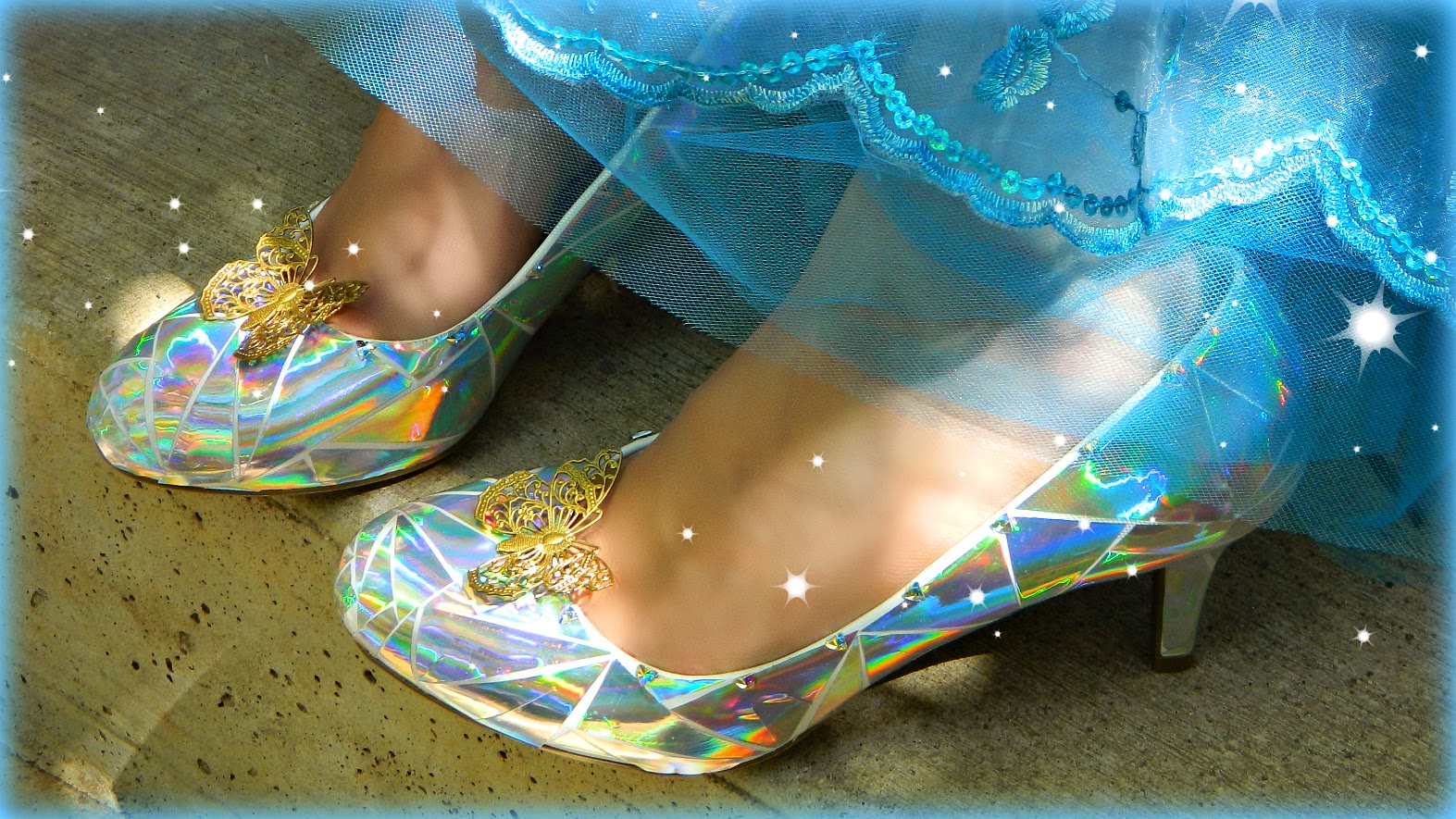 real glass slippers