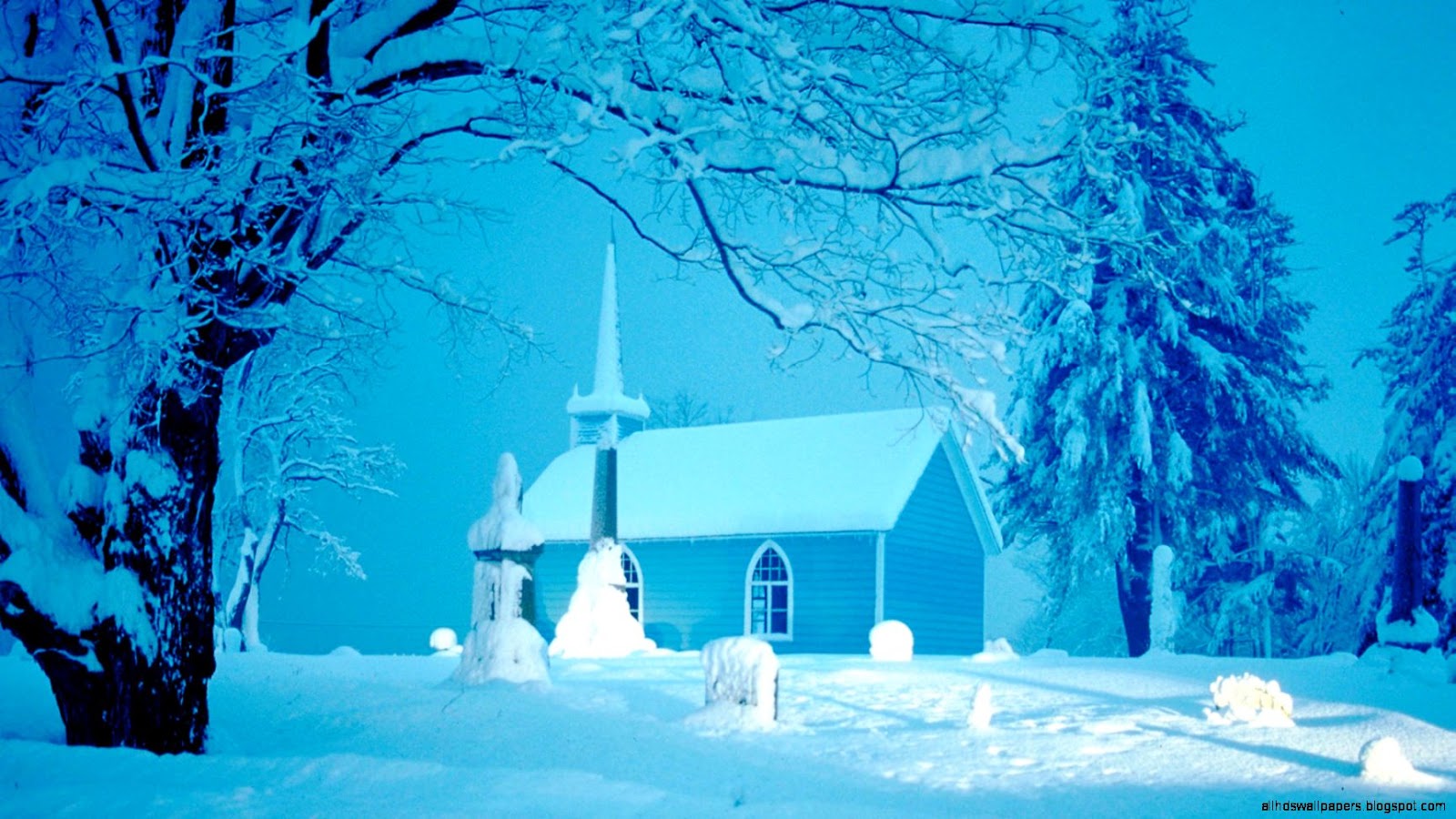 Winter Church Scenes Winter Church Scenes