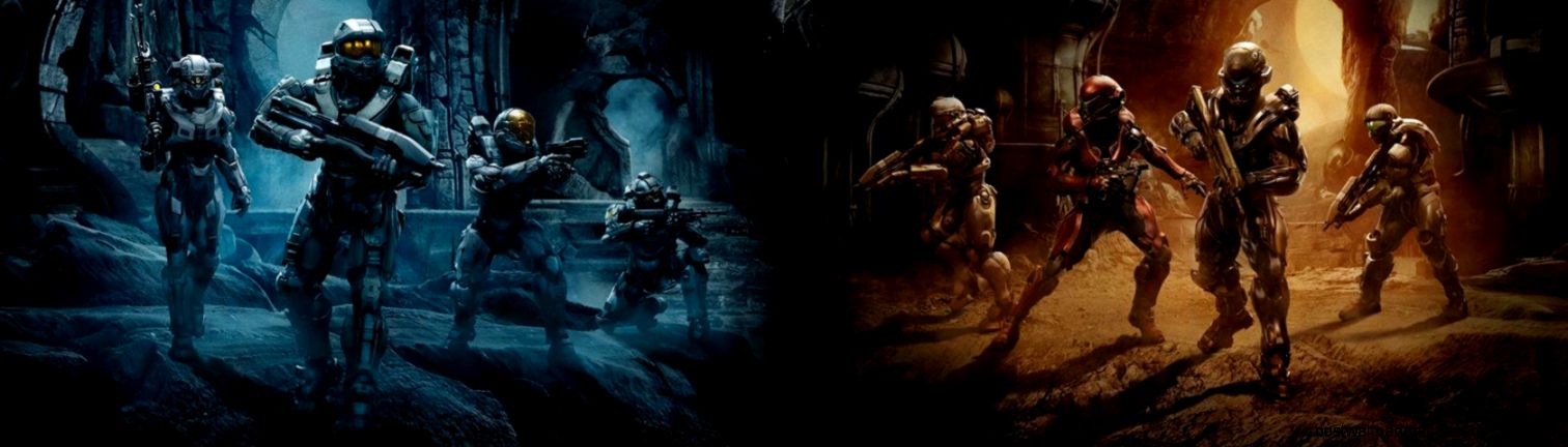Halo 5 Guardians Dual Screen • Images • WallpaperFusion Halo 5 Guardians Dual Screen • Images • WallpaperFusion