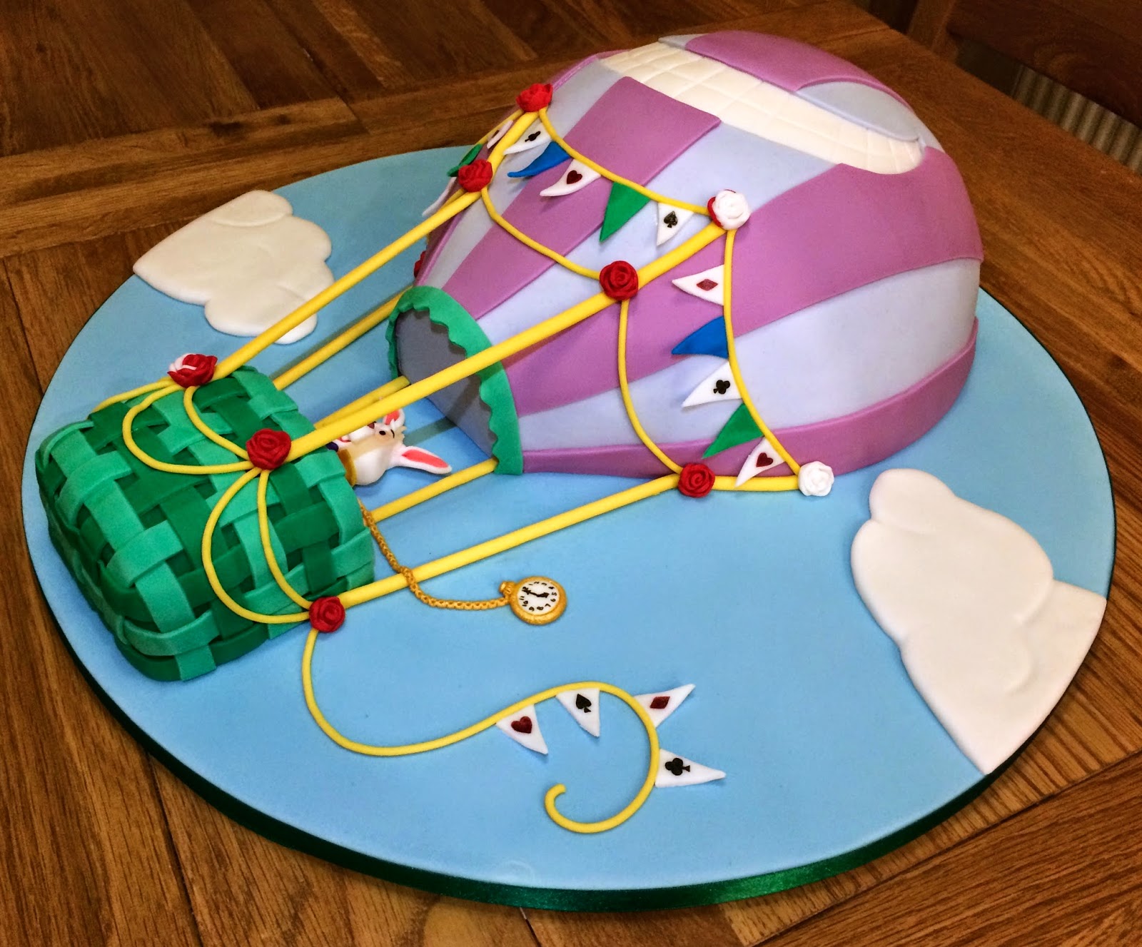 Elaine's Sweet Life Wonderland Themed Hot Air Balloon Cake {Photo