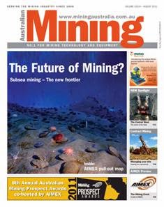 Australian Mining - August 2011 | ISSN 0004-976X | TRUE PDF | Mensile | Professionisti | Impianti | Lavoro | Distribuzione
Established in 1908, Australian Mining magazine keeps you informed on the latest news and innovation in the industry.