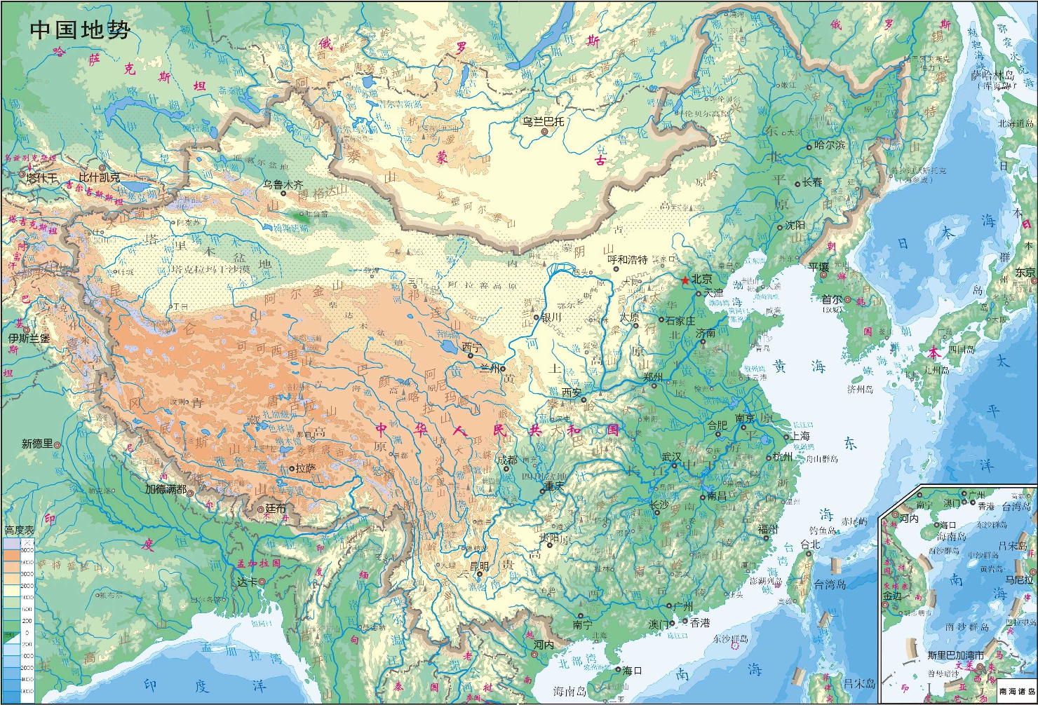 Map Of China Geography Area China Map Cities Tourist