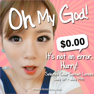 You can purchase a pair of circle lenses at $0.00. Let's check www.ohmylens.com