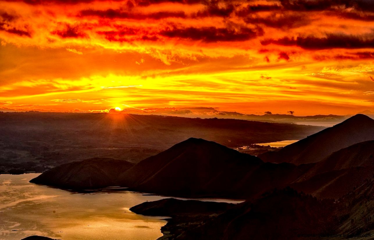 Sunset Lake Toba Best Nature Indonesia photos Indonesia Travel Sunset Lake Toba Best Nature Indonesia photos Indonesia Travel
