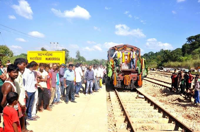 First Broad Gauge Diesel Engine Rolled From Patharkhola to Debalong Station of Lumding-Silchar GC Project