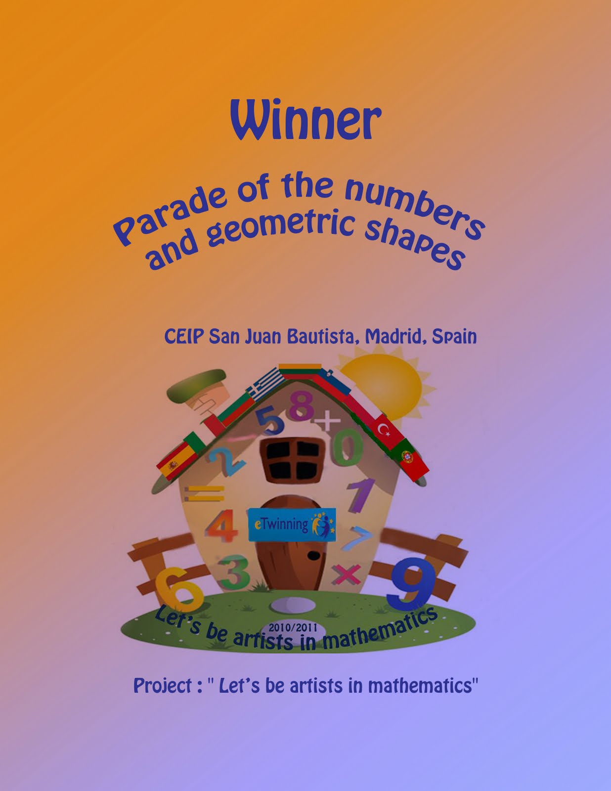 Let’s be artists in mathematics Parade of figures and geometric shapes.