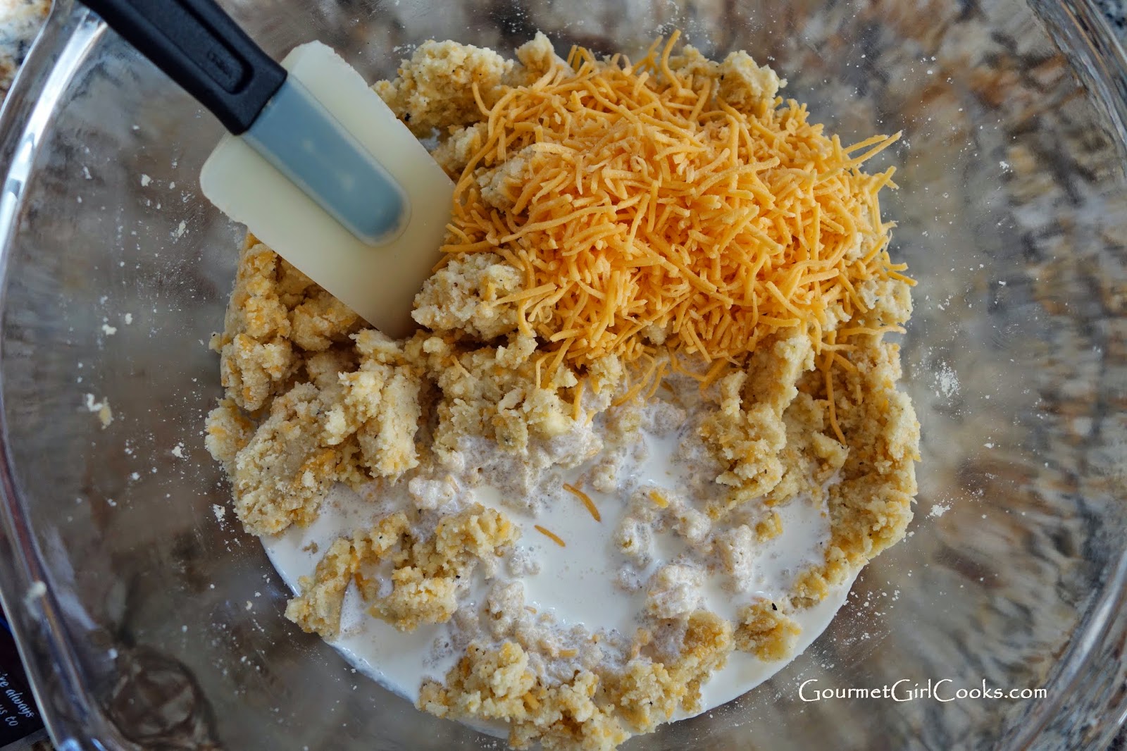 Gourmet Girl Cooks Sunday Brunch Scrambled Pepper Jack Eggs, Sausage