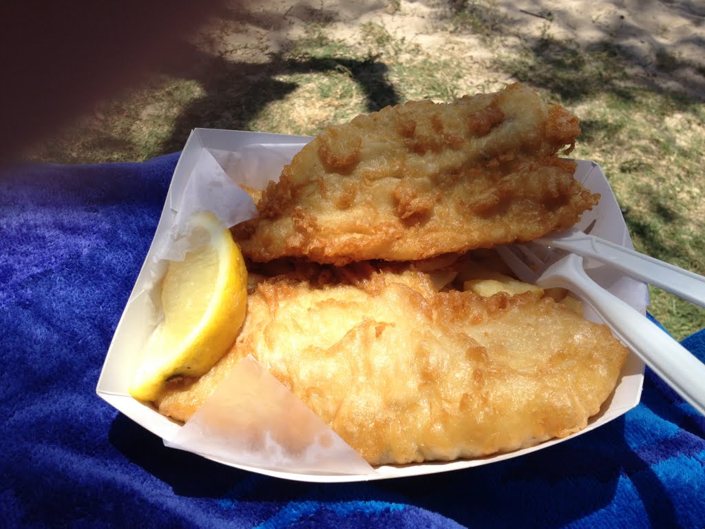 Feel like fish and chips with a fabulous beach view?