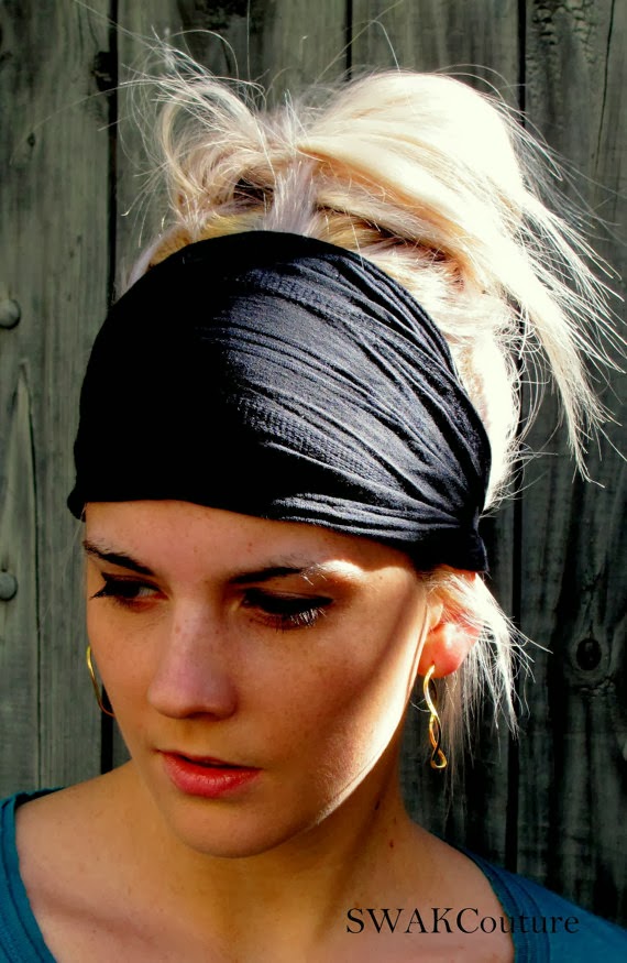 BeColorful Style Trending Tuesday Black Stretchy Headbands