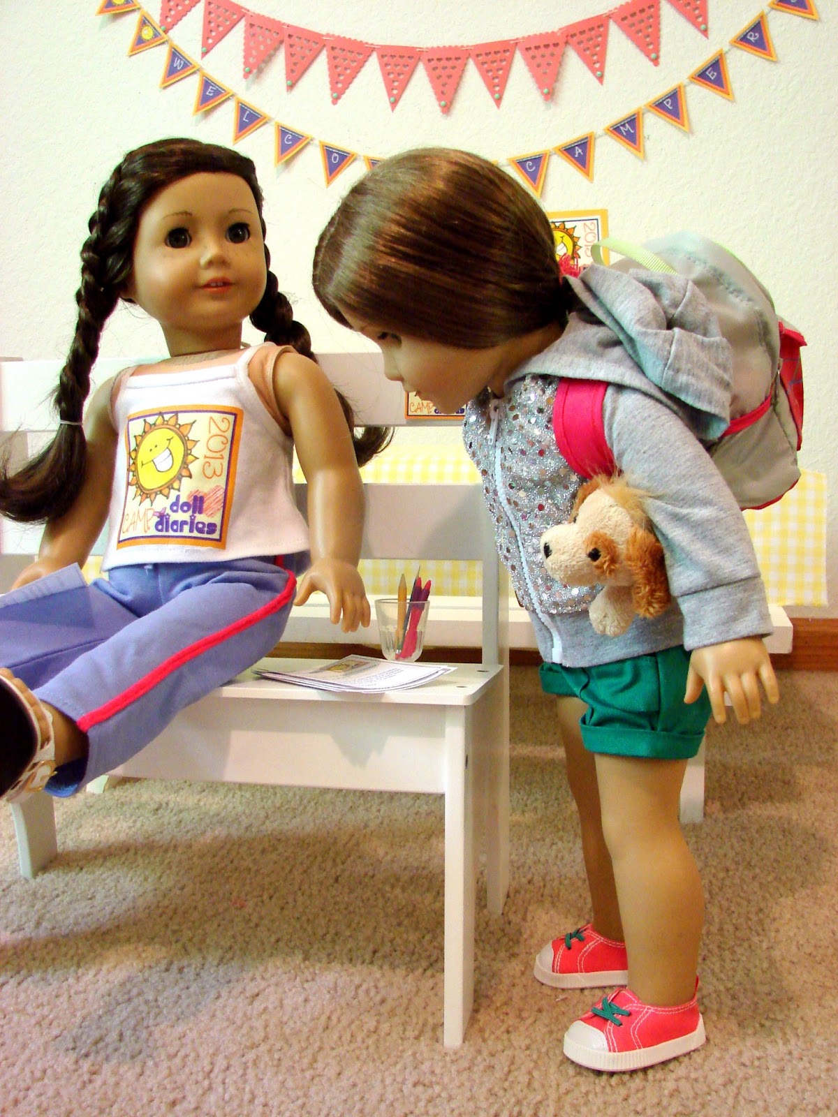 American Girl Doll Play Camp Doll Diaries!