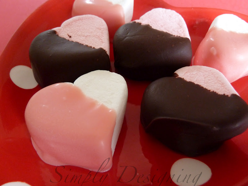 Chocolate Covered Marshmallow Hearts