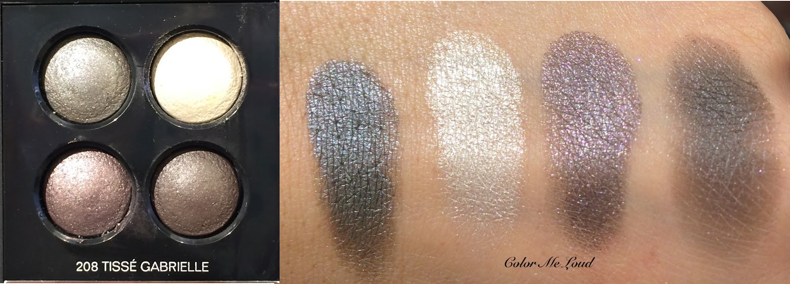 Chanel Les 4 Ombres Collection for Spring 2014, Swatches of all