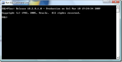 SQL Command Line Oracle