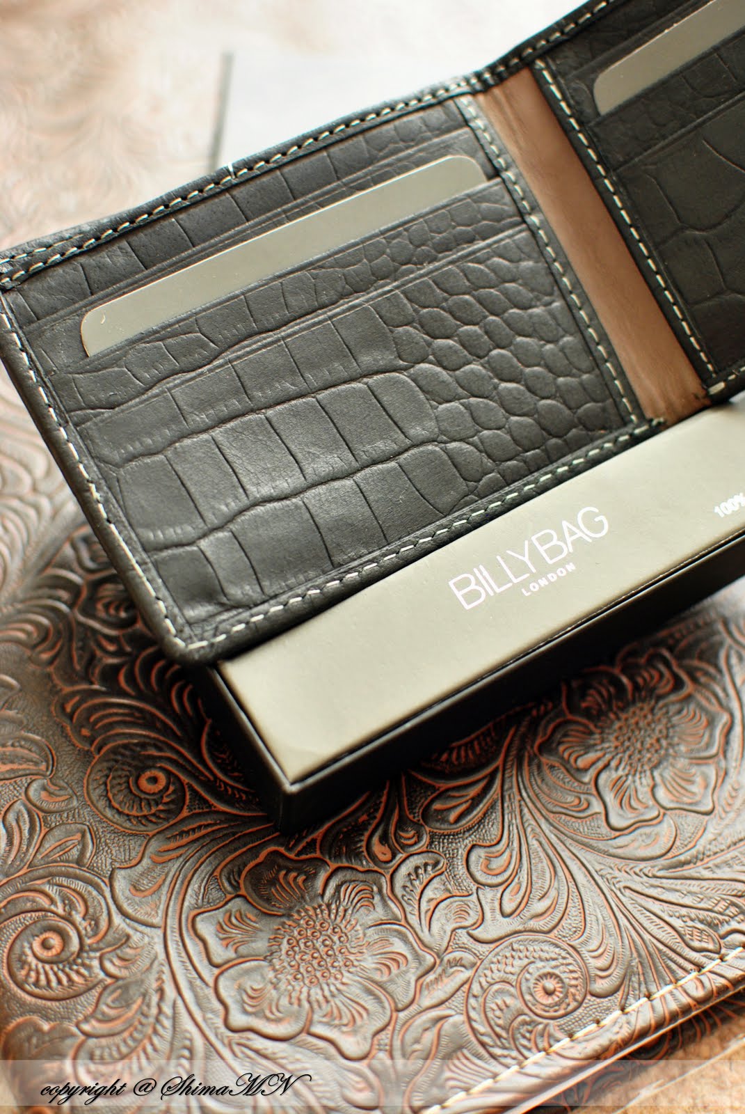 MaMa shop PaPa drop MEN LEATHER WALLET *BILLY BAG LONDON*