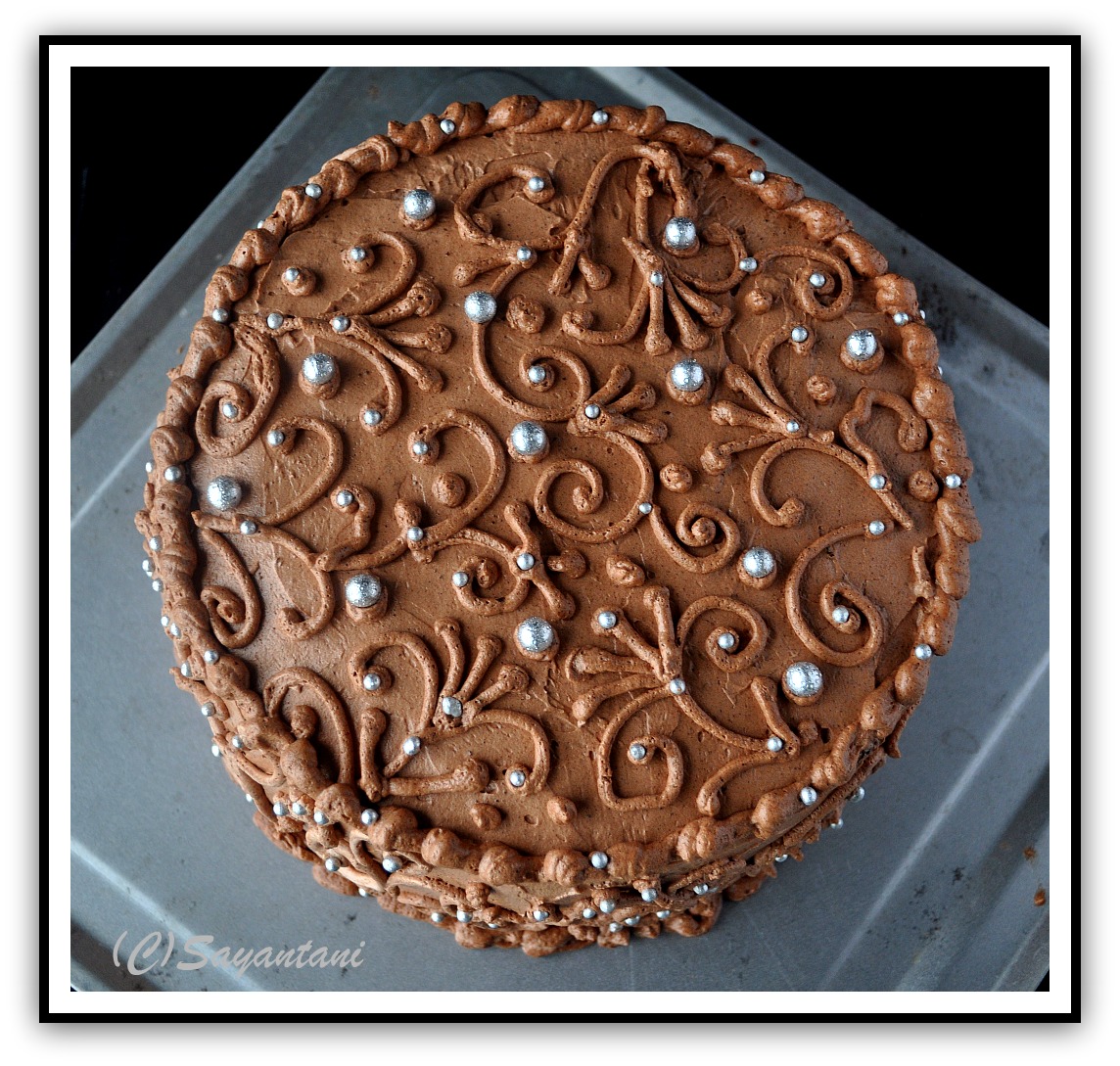 Chocolate Fudge Birthday Cake With Chocolate Butter Cream Icing A
