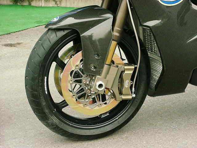 Mondial Piega Prototype Suspension and Brakes Mondial Piega Prototype Suspension and Brakes