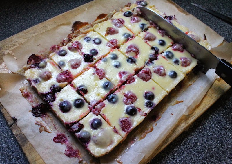 Food Lust People Love Raspberry Lemon Blueberry Bars 