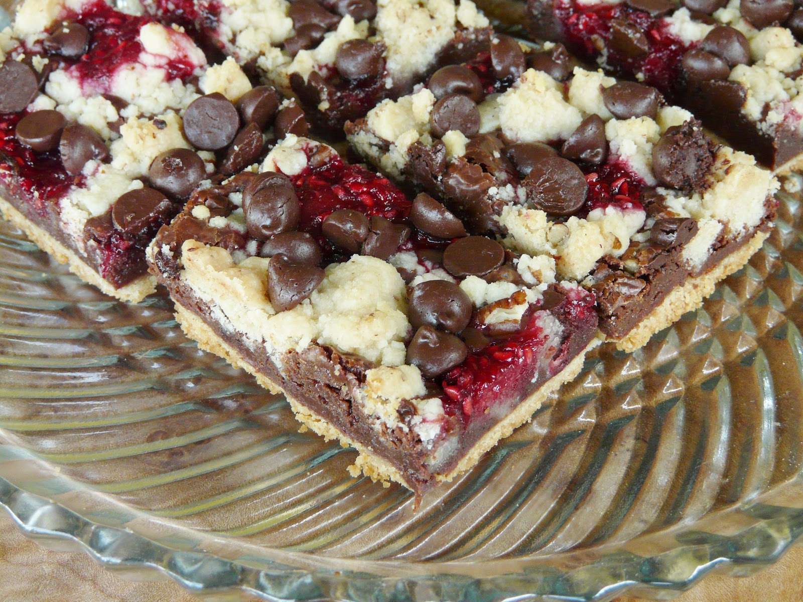 Thibeault's Table Chocolate Raspberry Crumb Bars