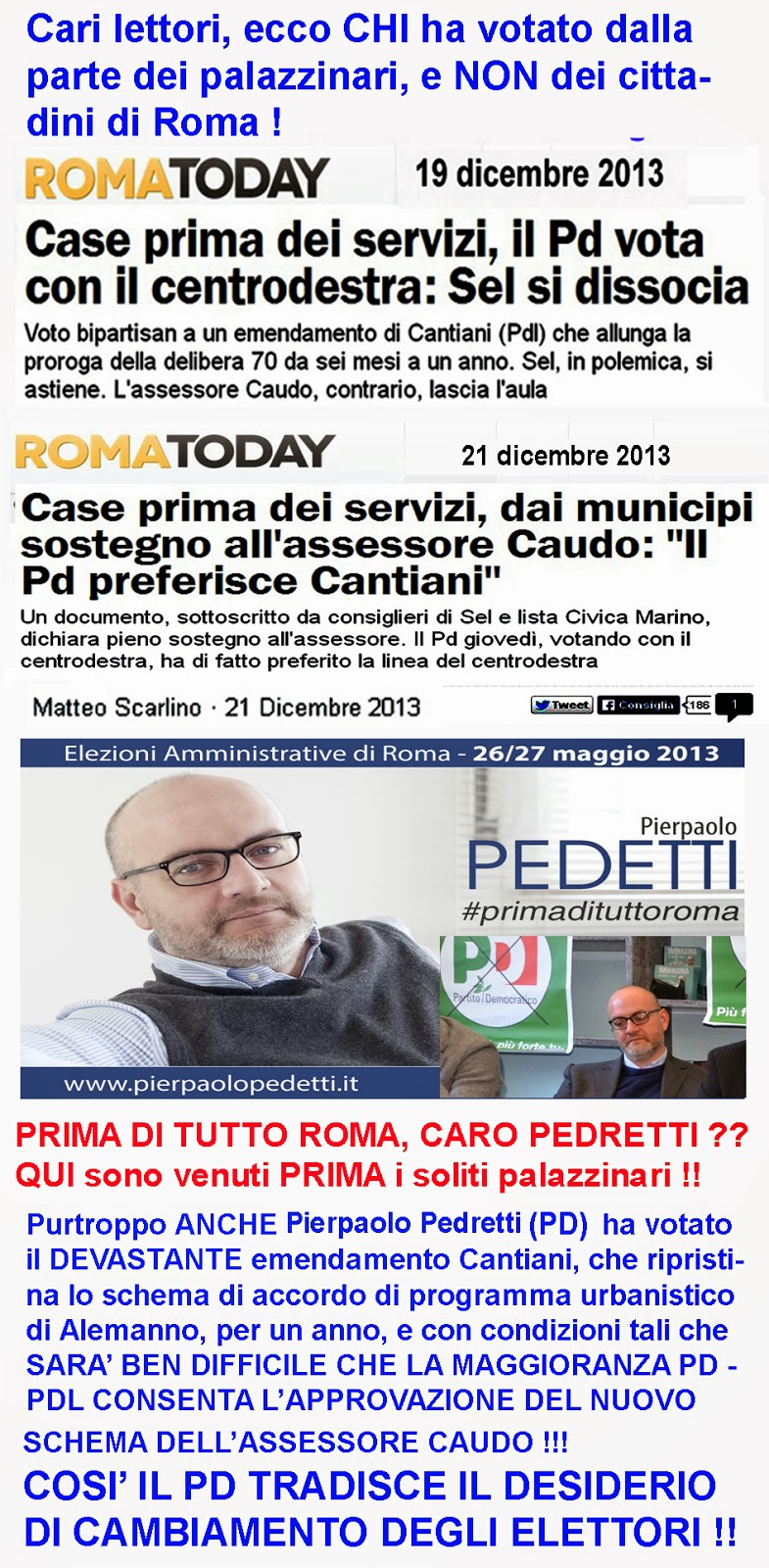 TGROMA Talenti Dopo l'ennesimo TRADIMENTO del PD romano nella vicenda