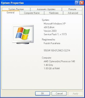 Windows XP 64bit edition