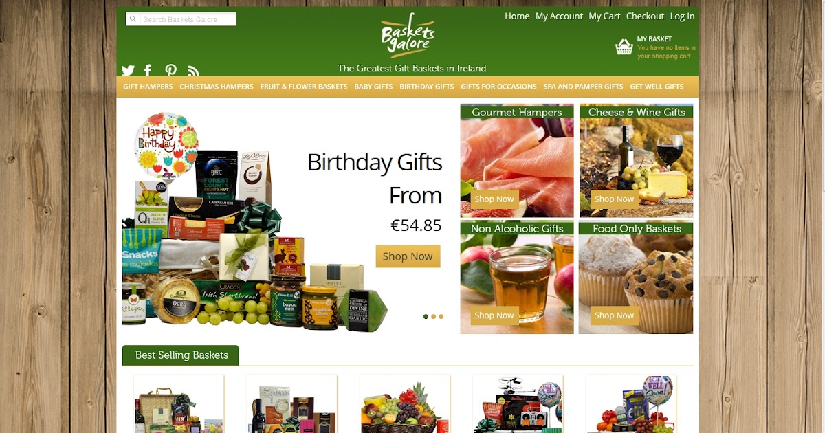 BasketsGalore Ireland New Look site For Irish Gift Basket Deliveries