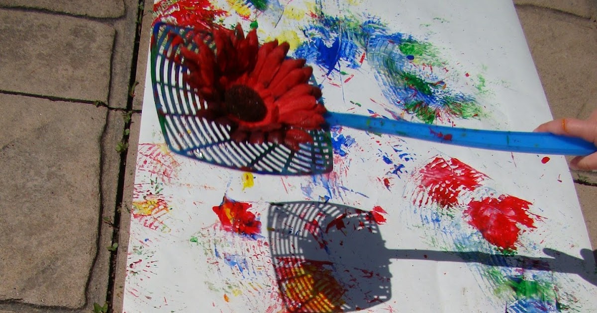 Fly Swatter Painting & Kid's Coop 10 Reading Confetti