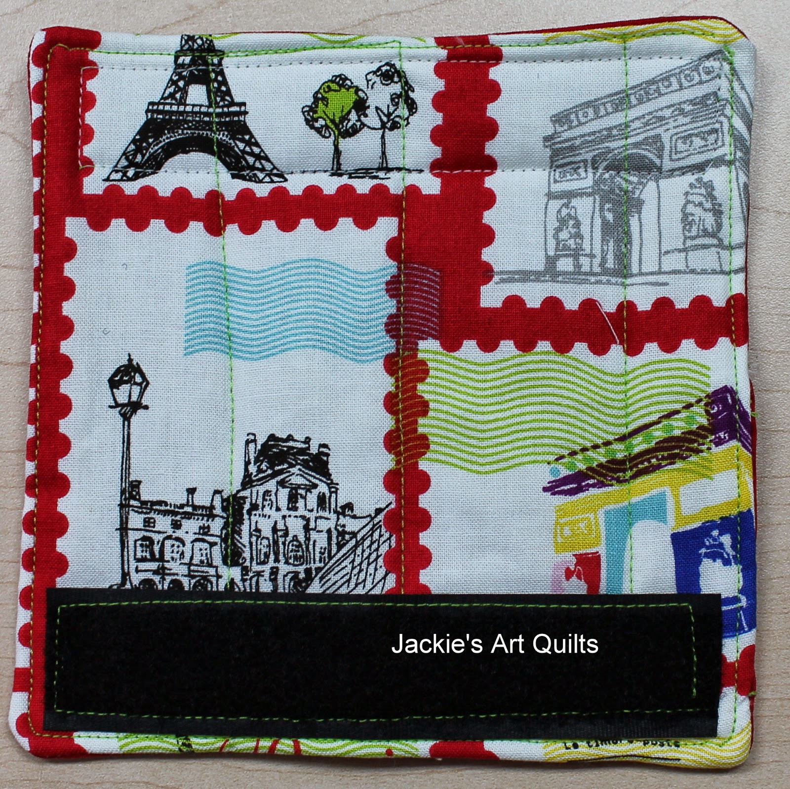 Jackie's Art Quilts Quilted Luggage Tag Tutorial