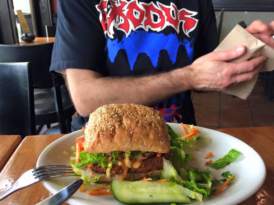 The Vegan Mouse Quiche Lunch, Tempeh Bacon Sandwich, Native Foods.