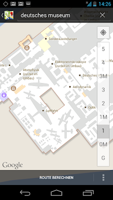 Indoor Karte deutsches Museum auf Google Maps