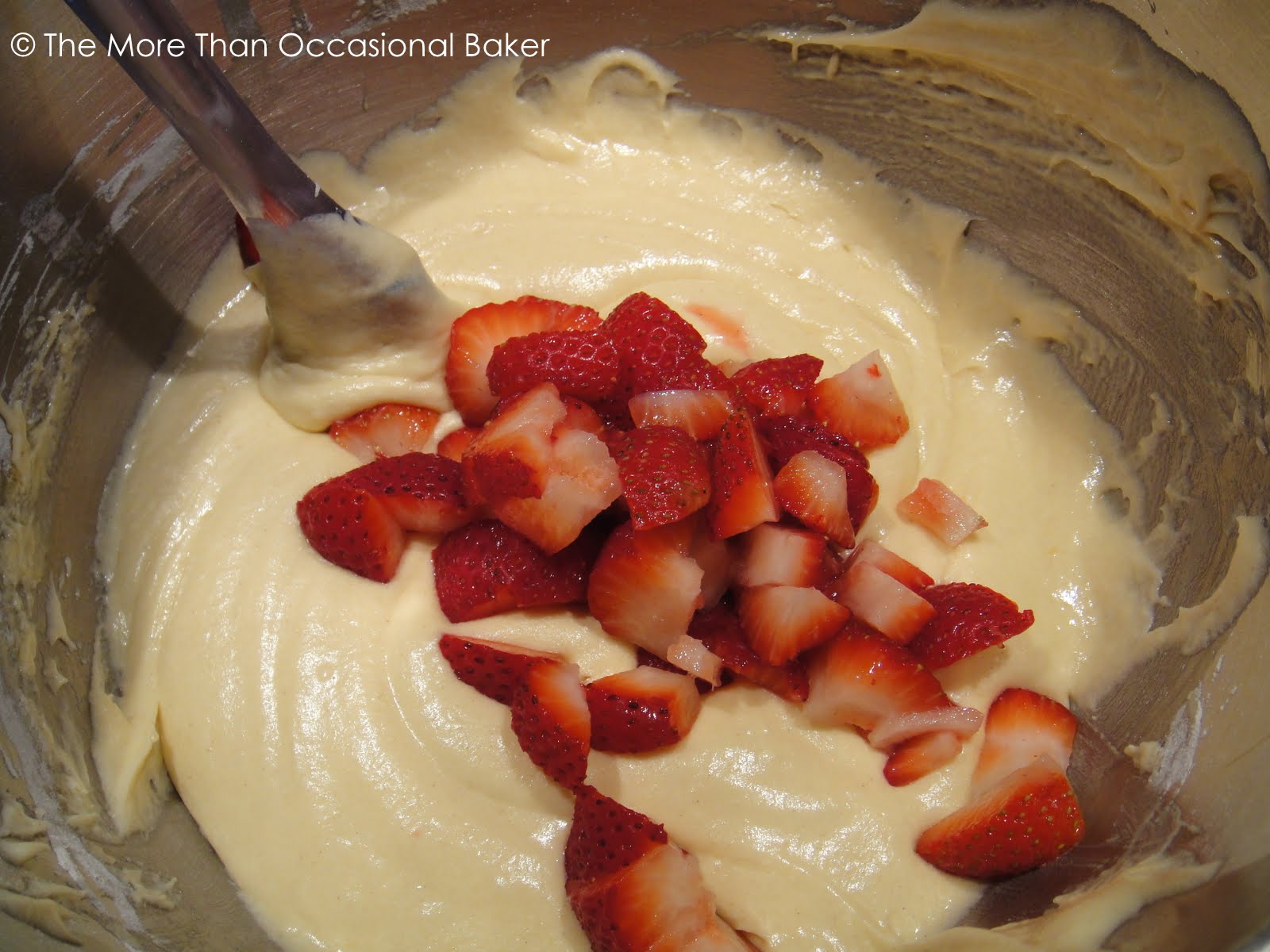 The more than occasional baker Jubilee Strawberries and Cream Cupcakes