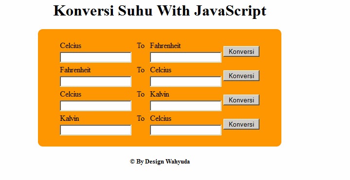 Calculator Suhu | calculator koversi suhu with javascript progamming dan Calculator Suhu | calculator koversi suhu with javascript progamming dan