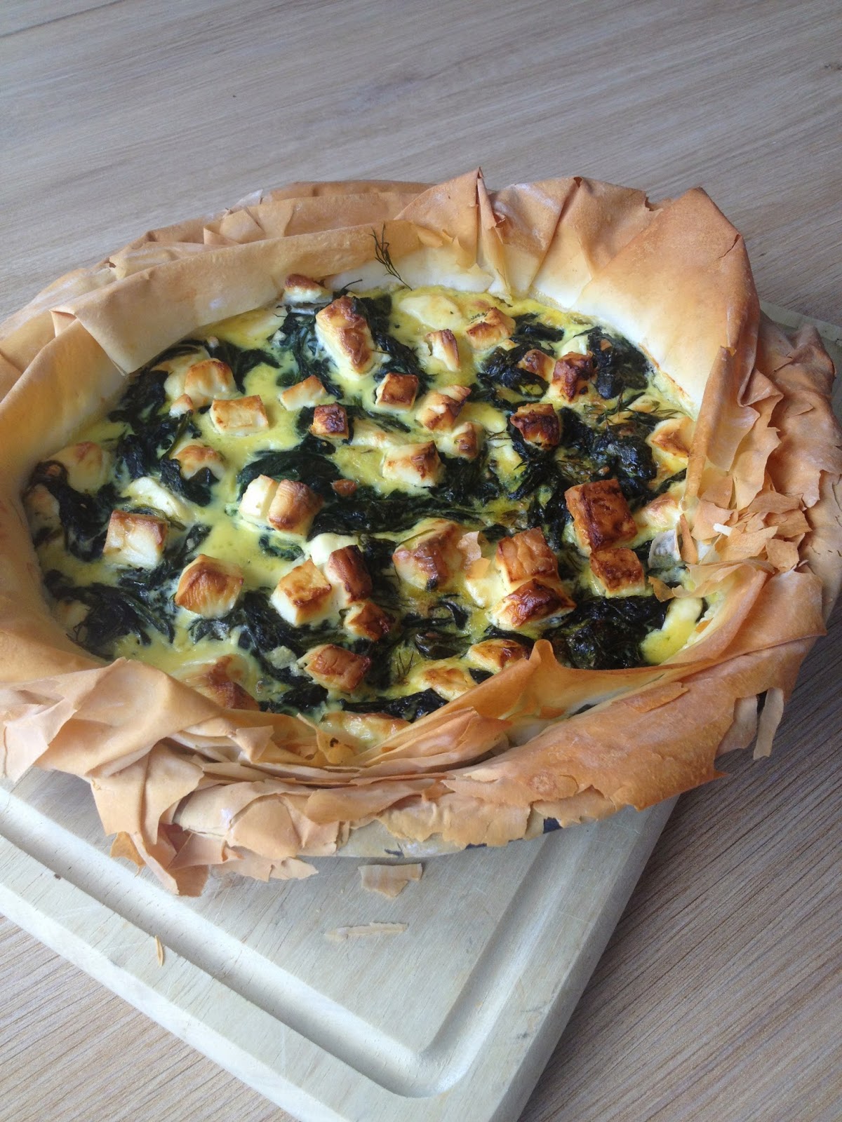 Bistro Becs and Family Feta and Spinach Open Filo Tart