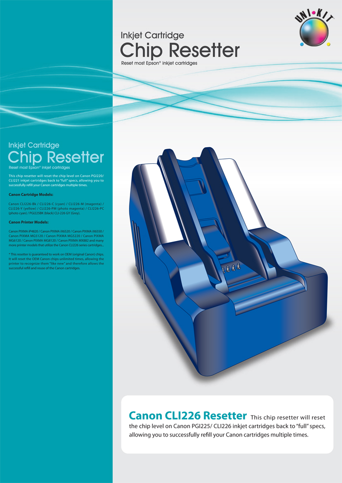 123 Refills Rethink how you ink! The new Canon CLI226 Resetter by