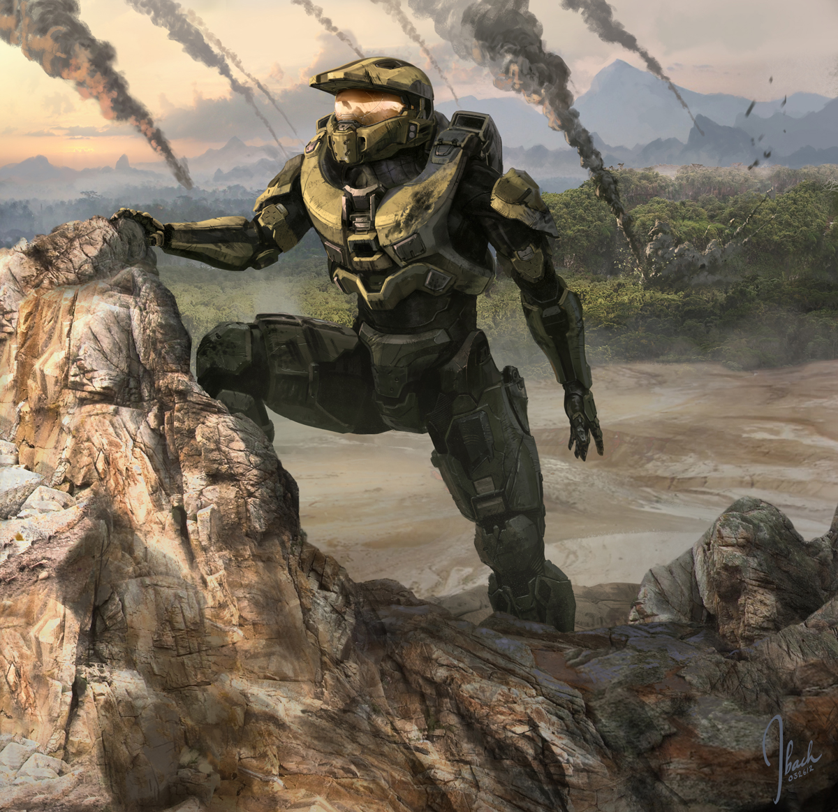 halo 4 concept art master chief halo 4 concept art master chief