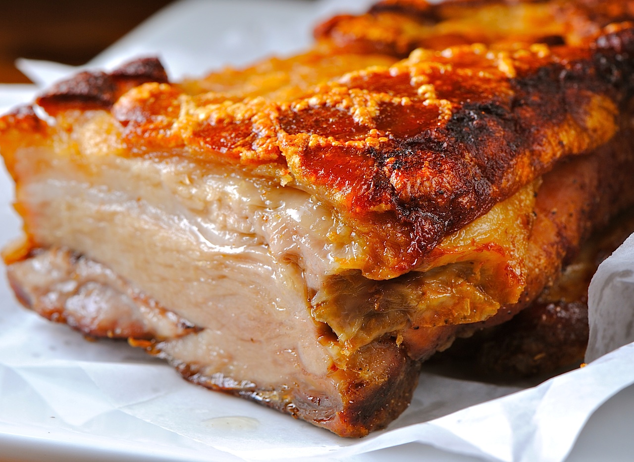 JULES FOOD... Crispy Skin Bonein Pork Belly by Bill Granger