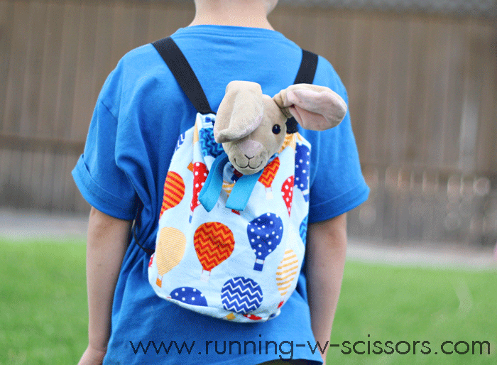 stuffed animal backpack diy