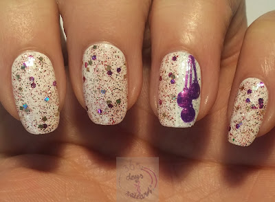 365+ days of nail art: Day 341) Simple Christmas nail art