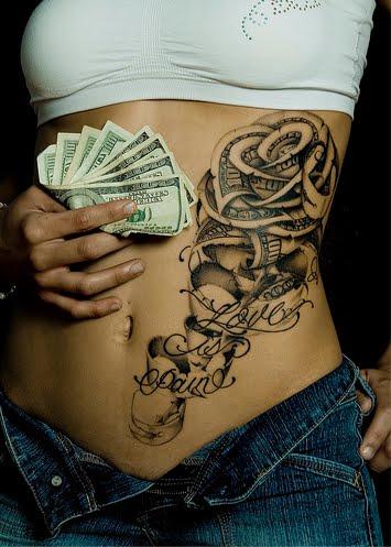 This is the female rib tattoos