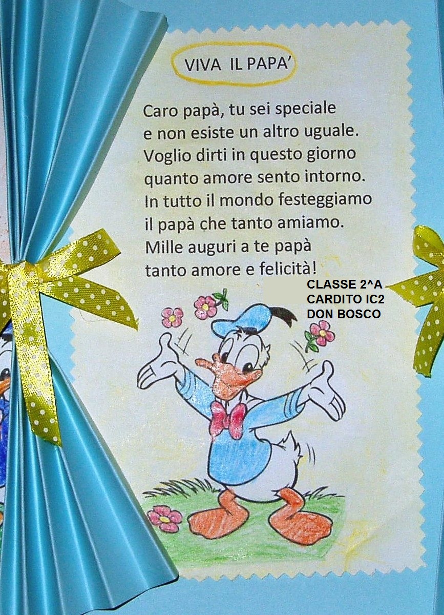 POESIA del PAPA' classe 2^A