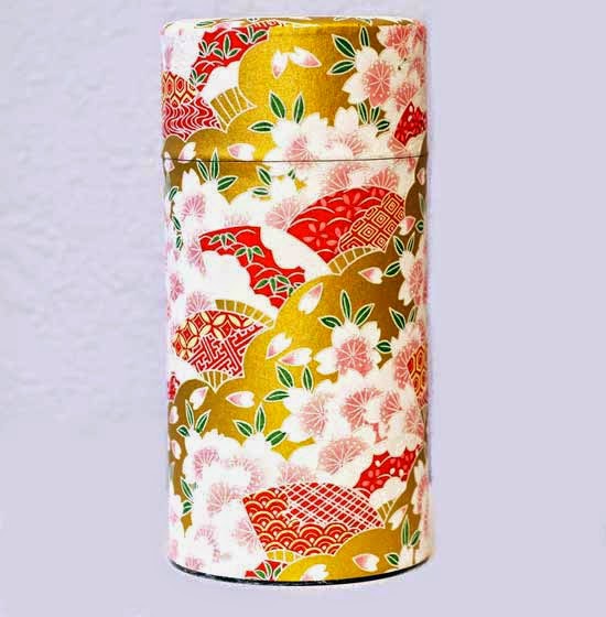 Sakura Washi Tea Canister Sakura Washi Tea Canister - Japanese Tea Tin