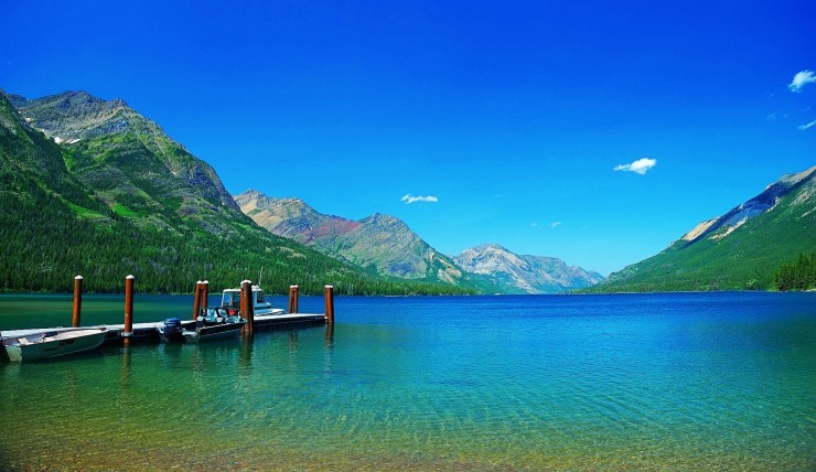 Waterton Lake – a Natural Wonder Embedded in the Mountains, Canada Waterton Lake – a Natural Wonder Embedded in the Mountains, Canada